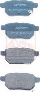 ASVA AKD-07201 - Set placute frana,frana disc aaoparts.ro