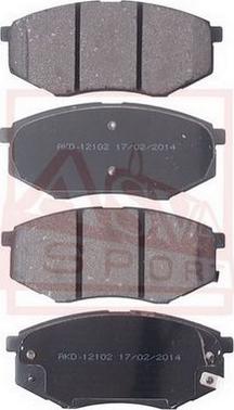 ASVA AKD-12102 - Set placute frana,frana disc aaoparts.ro