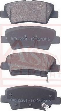 ASVA AKD-12201 - Set placute frana,frana disc aaoparts.ro