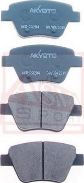 ASVA AKD-23204 - Set placute frana,frana disc aaoparts.ro