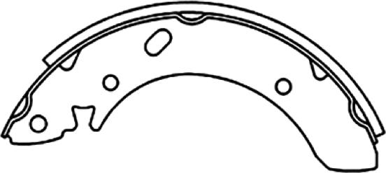 ASVA AKS-11158 - Set saboti frana aaoparts.ro