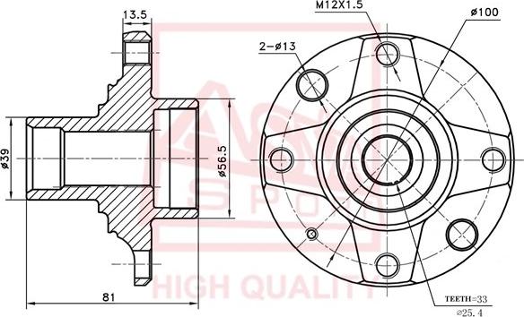 ASVA CHRWH-004 - Butuc roata aaoparts.ro