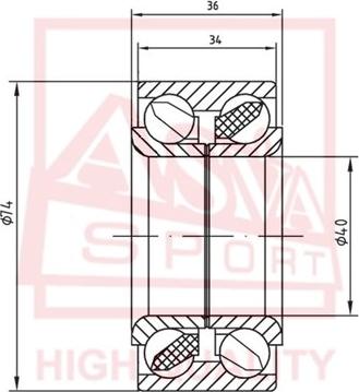 ASVA DAC40740036-34 - Rulment roata aaoparts.ro