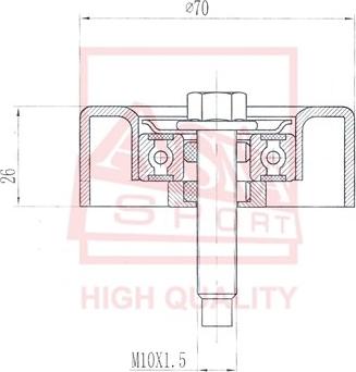 ASVA FDBP-008 - Intinzator, Curea trapezoidal aaoparts.ro