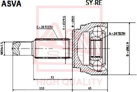 ASVA SY-RE - Set articulatie, planetara aaoparts.ro