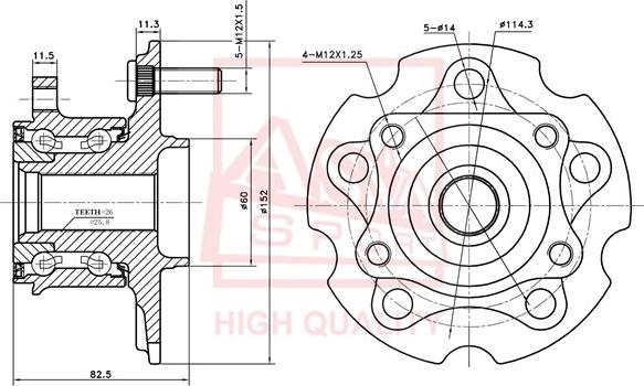 ASVA TYWH-ACA30MR - Butuc roata aaoparts.ro