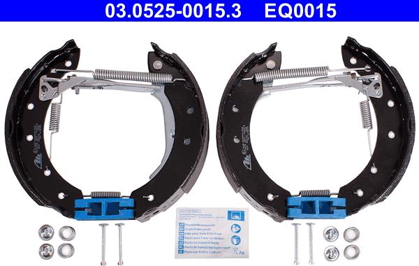 ATE 03.0525-0015.3 - Set saboti frana aaoparts.ro