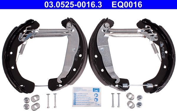 ATE 03.0525-0016.3 - Set saboti frana aaoparts.ro