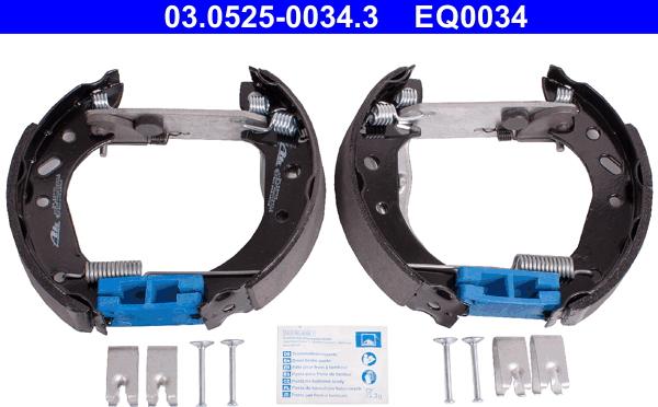 ATE 03.0525-0034.3 - Set saboti frana aaoparts.ro