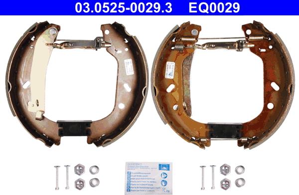 ATE 03.0525-0029.3 - Set saboti frana aaoparts.ro