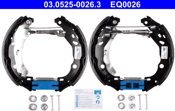 ATE 03.0525-0026.3 - Set saboti frana aaoparts.ro