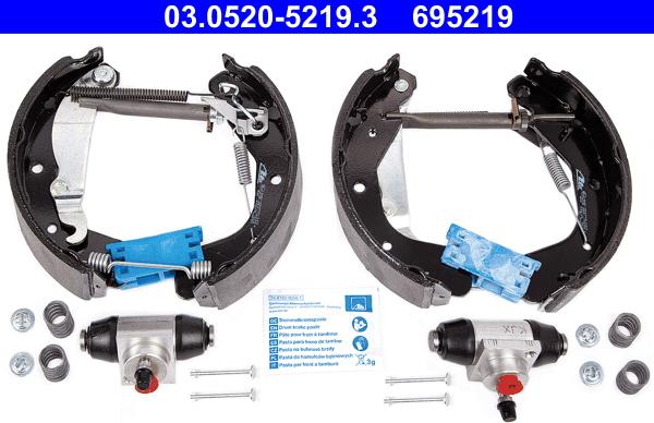 ATE 03.0520-5219.3 - Set saboti frana aaoparts.ro