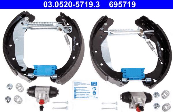 ATE 03.0520-5719.3 - Set saboti frana aaoparts.ro