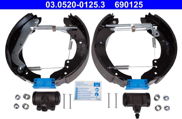 ATE 03.0520-0125.3 - Set saboti frana aaoparts.ro