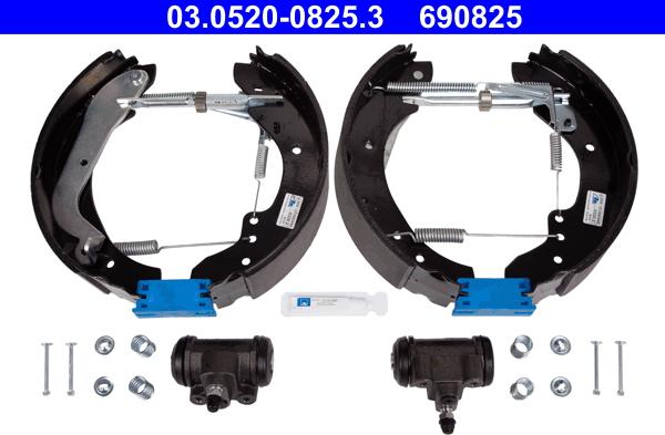 ATE 03.0520-0825.3 - Set saboti frana aaoparts.ro