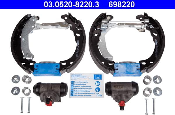 ATE 03.0520-8220.3 - Set saboti frana aaoparts.ro