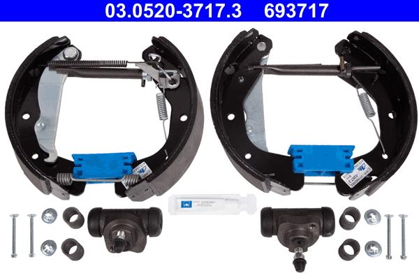 ATE 03.0520-3717.3 - Set saboti frana aaoparts.ro