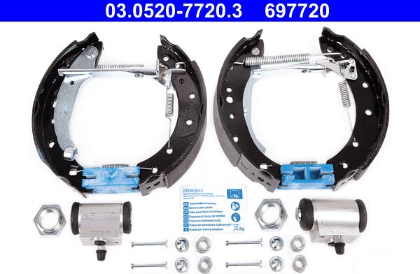 ATE 03.0520-7720.3 - Set saboti frana aaoparts.ro