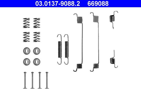 ATE 03.0137-9088.2 - Set accesorii, sabot de frana aaoparts.ro