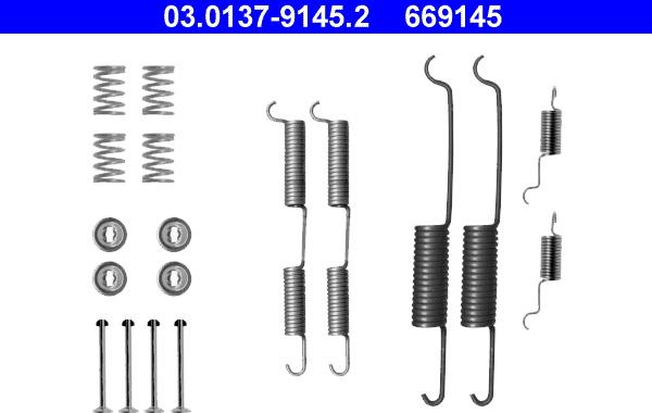 ATE 03.0137-9145.2 - Set accesorii, sabot de frana aaoparts.ro