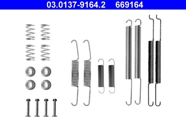 ATE 03.0137-9164.2 - Set accesorii, sabot de frana aaoparts.ro