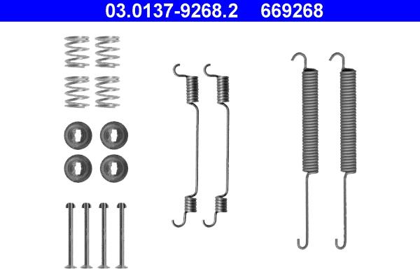 ATE 03.0137-9268.2 - Set accesorii, sabot de frana aaoparts.ro