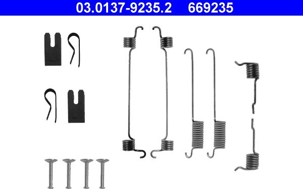 ATE 03.0137-9235.2 - Set accesorii, sabot de frana aaoparts.ro