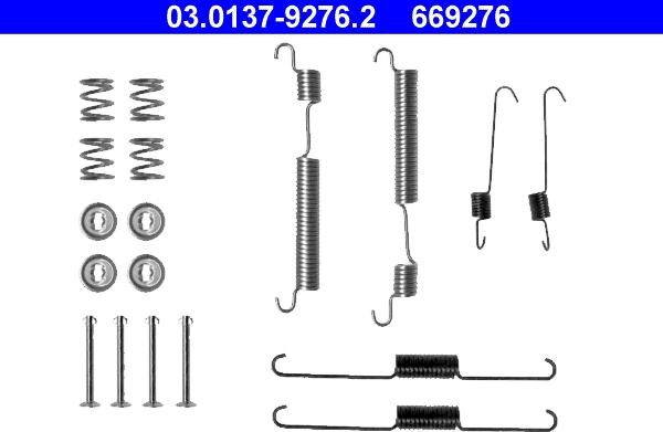 ATE 03.0137-9276.2 - Set accesorii, sabot de frana aaoparts.ro