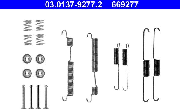 ATE 03.0137-9277.2 - Set accesorii, sabot de frana aaoparts.ro