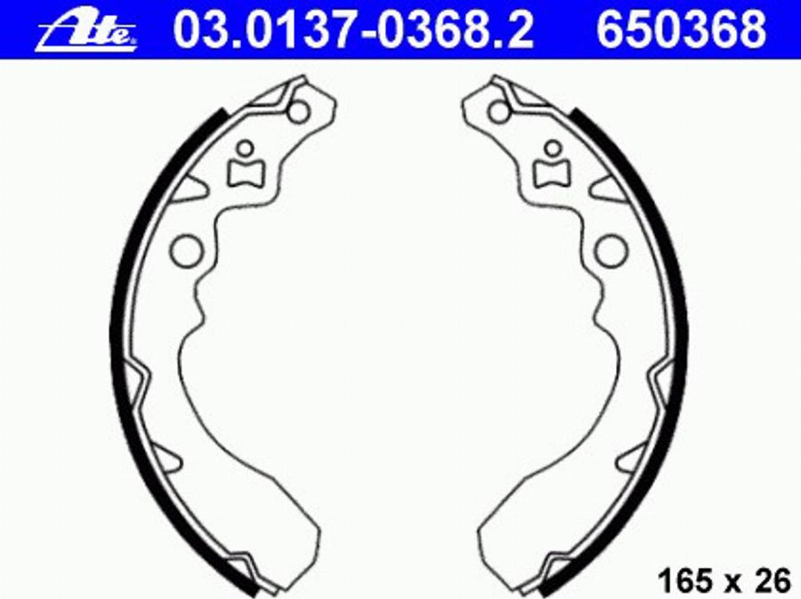 ATE 03.0137-0368.2 - Set saboti frana aaoparts.ro