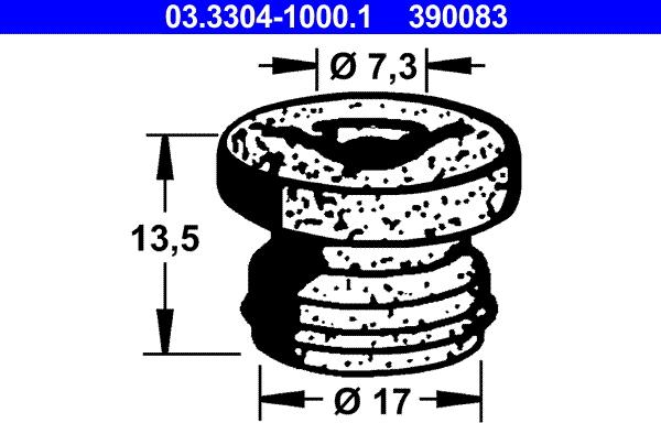 ATE 03.3304-1000.1 - Capac, rezervor lichid frana aaoparts.ro