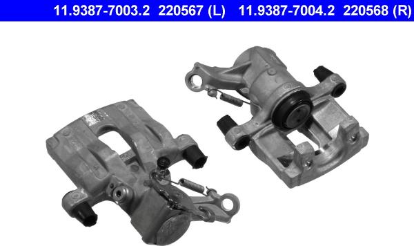 ATE 11.9387-7003.2 - Etrier frana aaoparts.ro