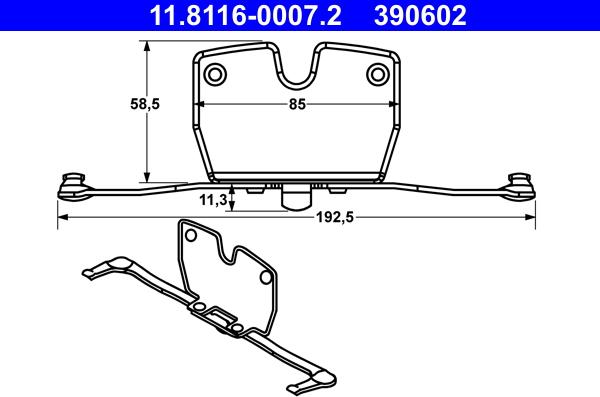 ATE 11.8116-0007.2 - Arc, etrier frana aaoparts.ro