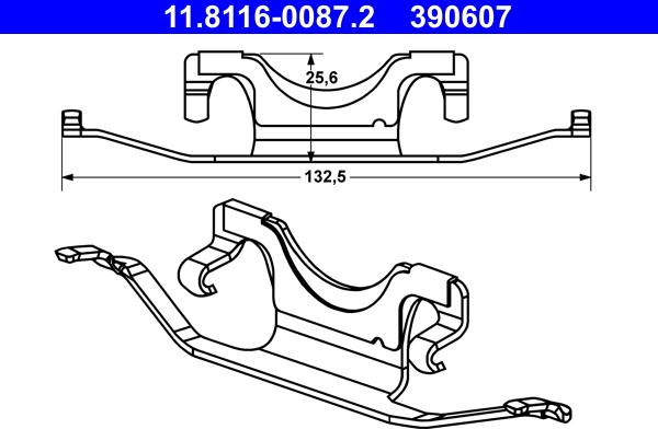 ATE 11.8116-0087.2 - Arc, etrier frana aaoparts.ro