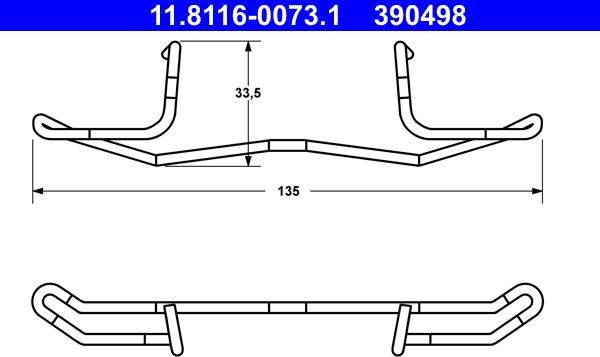 ATE 11.8116-0073.1 - Arc, etrier frana aaoparts.ro