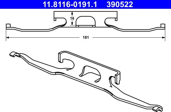 ATE 11.8116-0191.1 - Arc, etrier frana aaoparts.ro