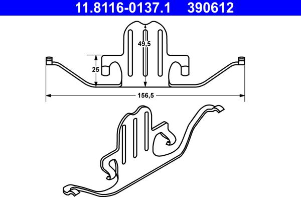 ATE 11.8116-0137.1 - Arc, etrier frana aaoparts.ro