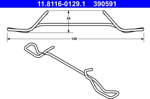 ATE 11.8116-0129.1 - Arc, etrier frana aaoparts.ro