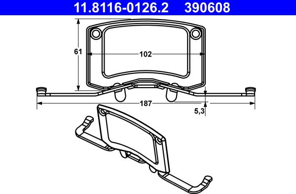 ATE 11.8116-0126.2 - Arc, etrier frana aaoparts.ro