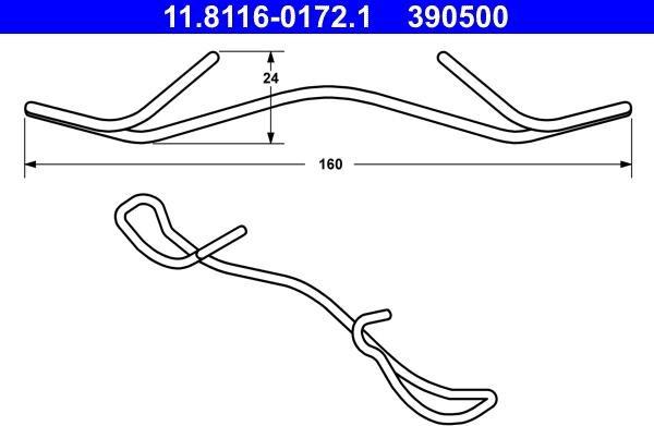 ATE 11.8116-0172.1 - Arc, etrier frana aaoparts.ro