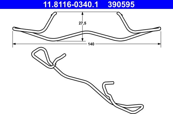 ATE 11.8116-0340.1 - Arc, etrier frana aaoparts.ro