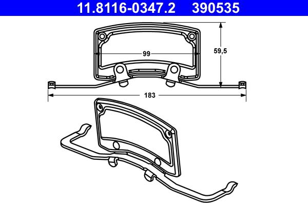 ATE 11.8116-0347.2 - Arc, etrier frana aaoparts.ro