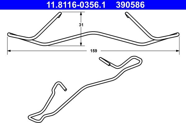 ATE 11.8116-0356.1 - Arc, etrier frana aaoparts.ro