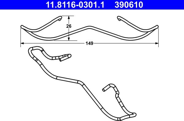 ATE 11.8116-0301.1 - Arc, etrier frana aaoparts.ro