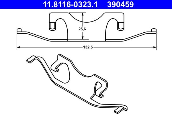 ATE 11.8116-0323.1 - Arc, etrier frana aaoparts.ro