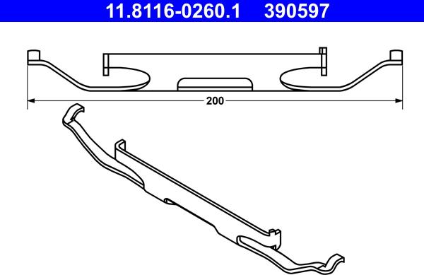 ATE 11.8116-0260.1 - Arc, etrier frana aaoparts.ro
