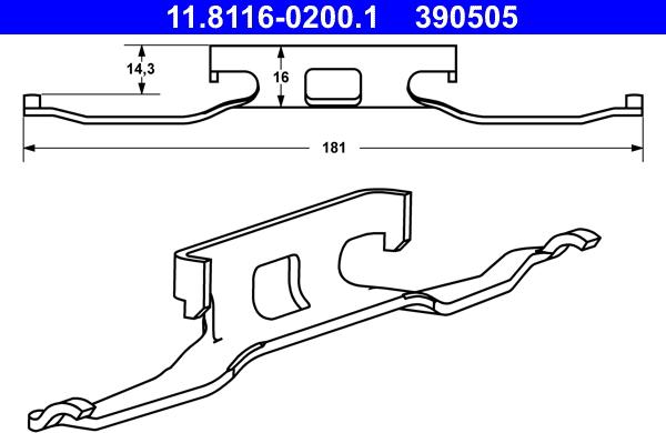 ATE 11.8116-0200.1 - Arc, etrier frana aaoparts.ro