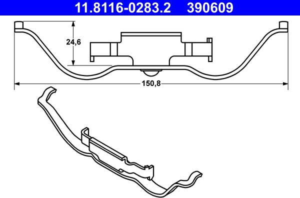 ATE 11.8116-0283.2 - Arc, etrier frana aaoparts.ro