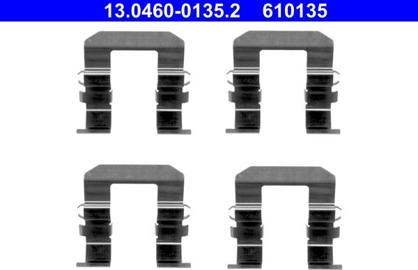 ATE 13.0460-0135.2 - Set accesorii, placute frana aaoparts.ro