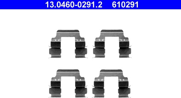 ATE 13.0460-0291.2 - Set accesorii, placute frana aaoparts.ro